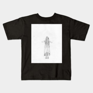 Exposure , Cute Girl with Xray Skelton in dress Kids T-Shirt